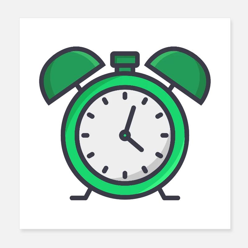 Réveille-matin Poster 20 x 20 cm