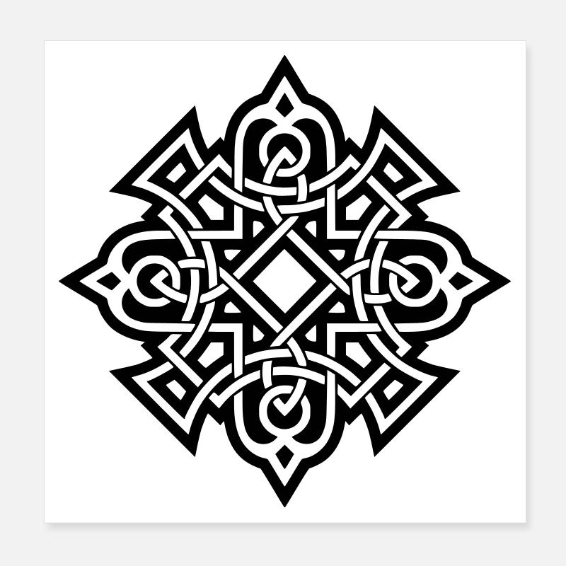 Keltisches Muster Poster 20x20 cm