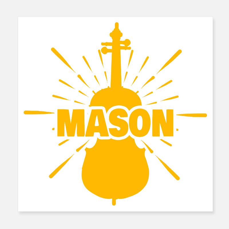 Maçon Poster 20 x 20 cm