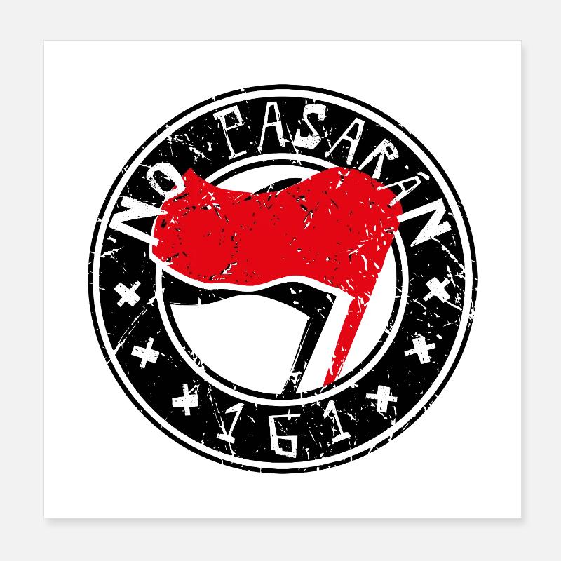Pas de logo Pasaran 161 Poster 20 x 20 cm