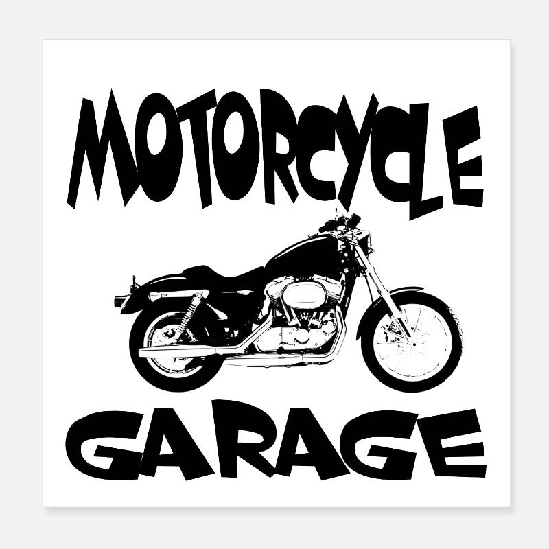 motorcycle Poster 8" x 8" (20x20 cm)