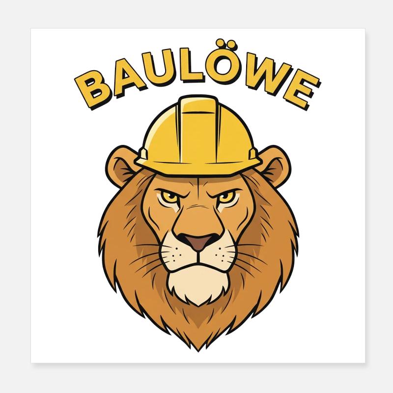 Magnat de la construction Poster 20 x 20 cm