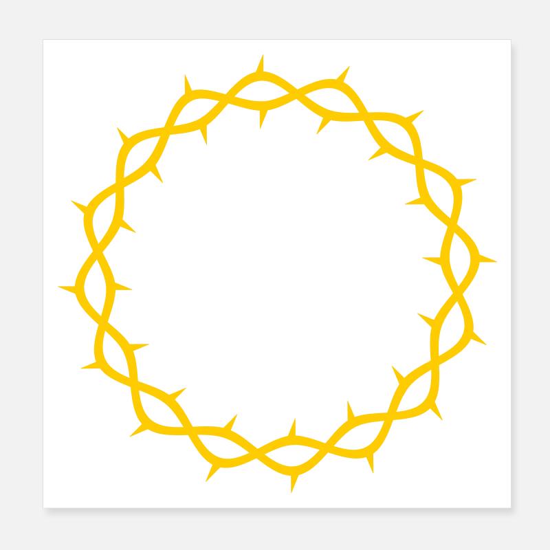 Couronne d’épines Poster 20 x 20 cm