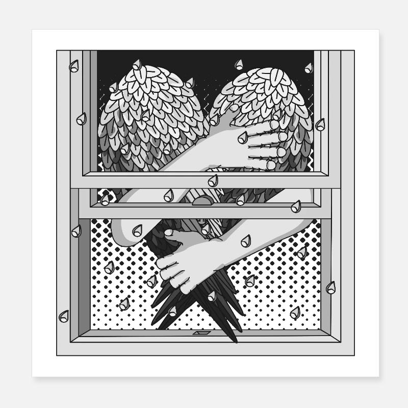 ZWISCHEN Poster 20x20 cm