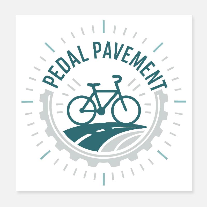 Pedal Pavement Poster 20x20 cm