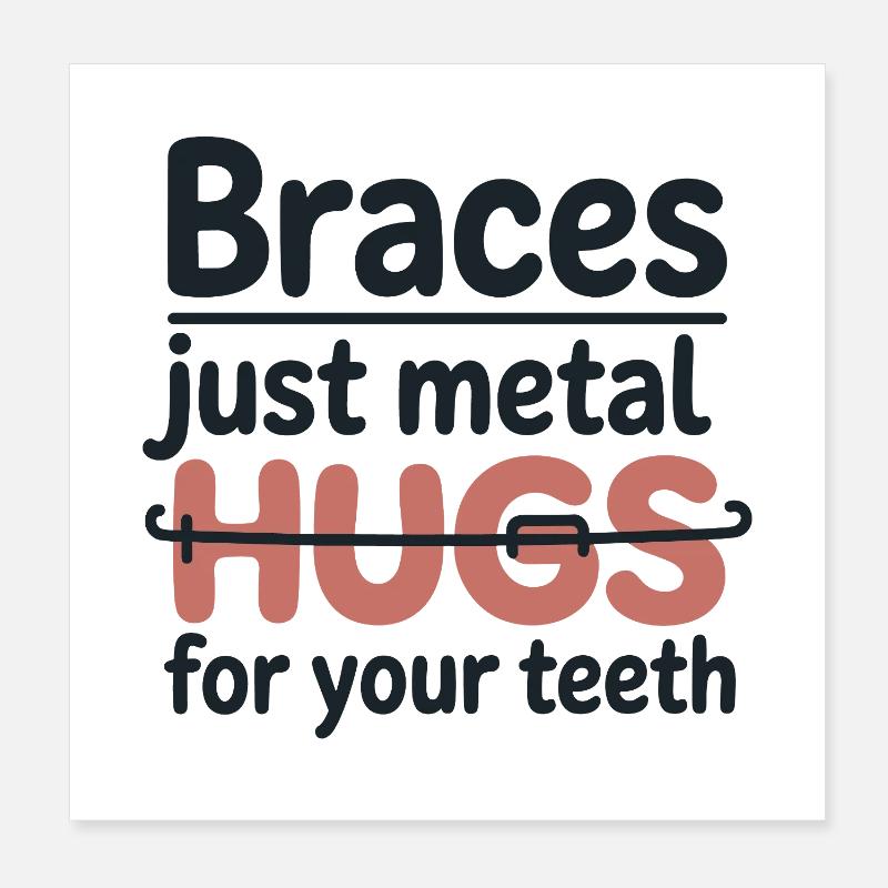 Future Perfect Smile Orthodontic Life  Poster 8" x 8" (20x20 cm)