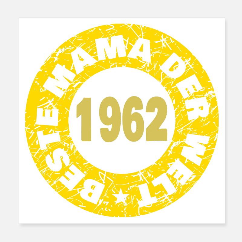 1962 Poster 8" x 8" (20x20 cm)