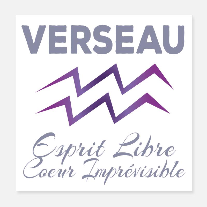 Verseau Poster 20 x 20 cm