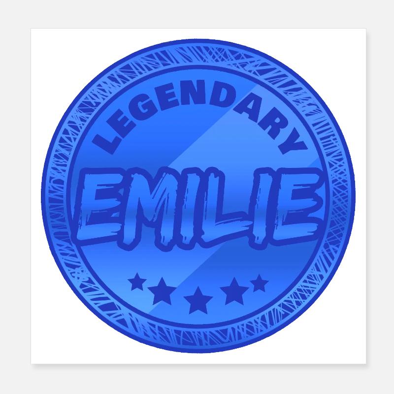 First name Emilie Poster 8" x 8" (20x20 cm)