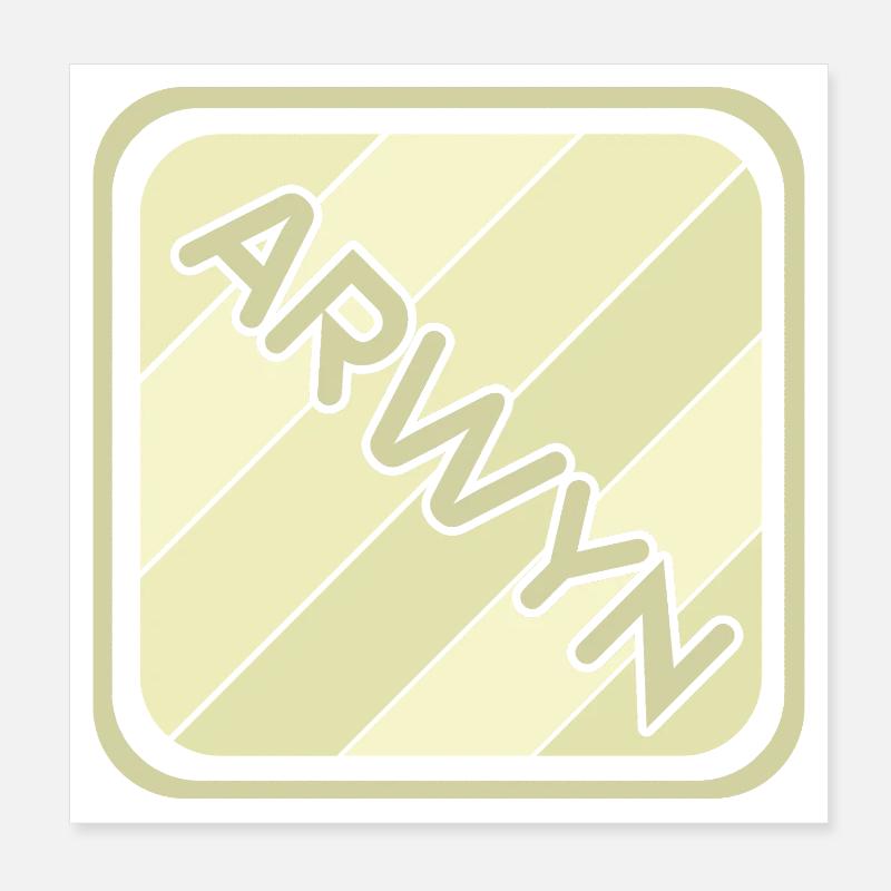 Maedchenname Arwyn Poster 20x20 cm