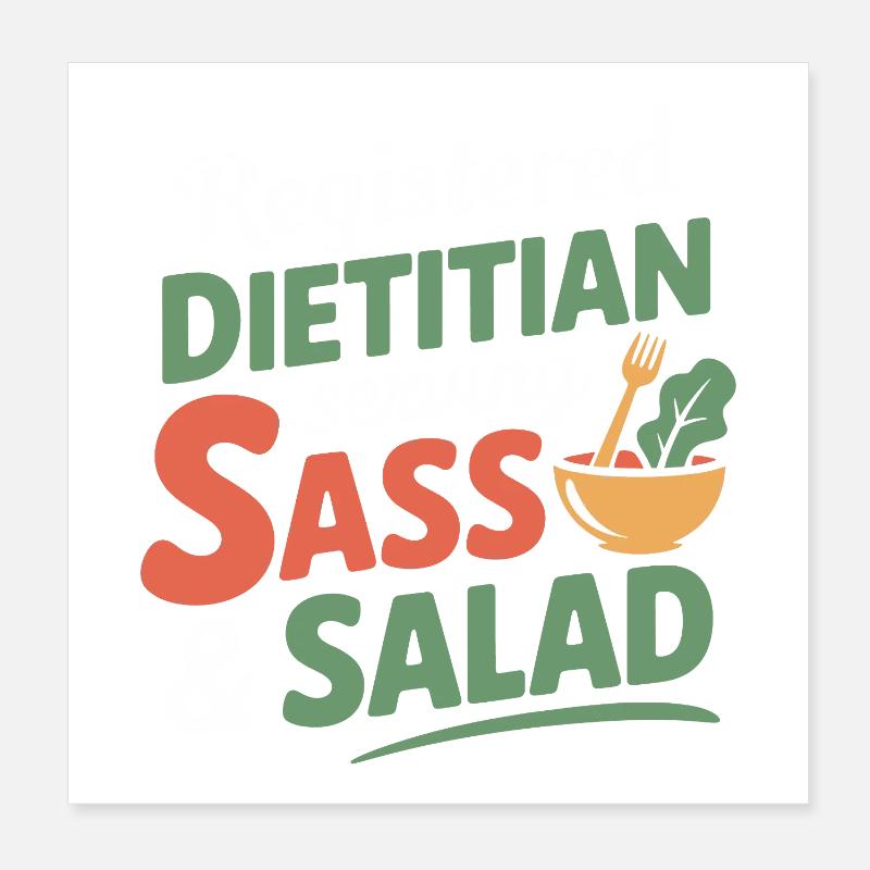 Certified Nutrition Professional Dietetics Apparel Poster 8" x 8" (20x20 cm)