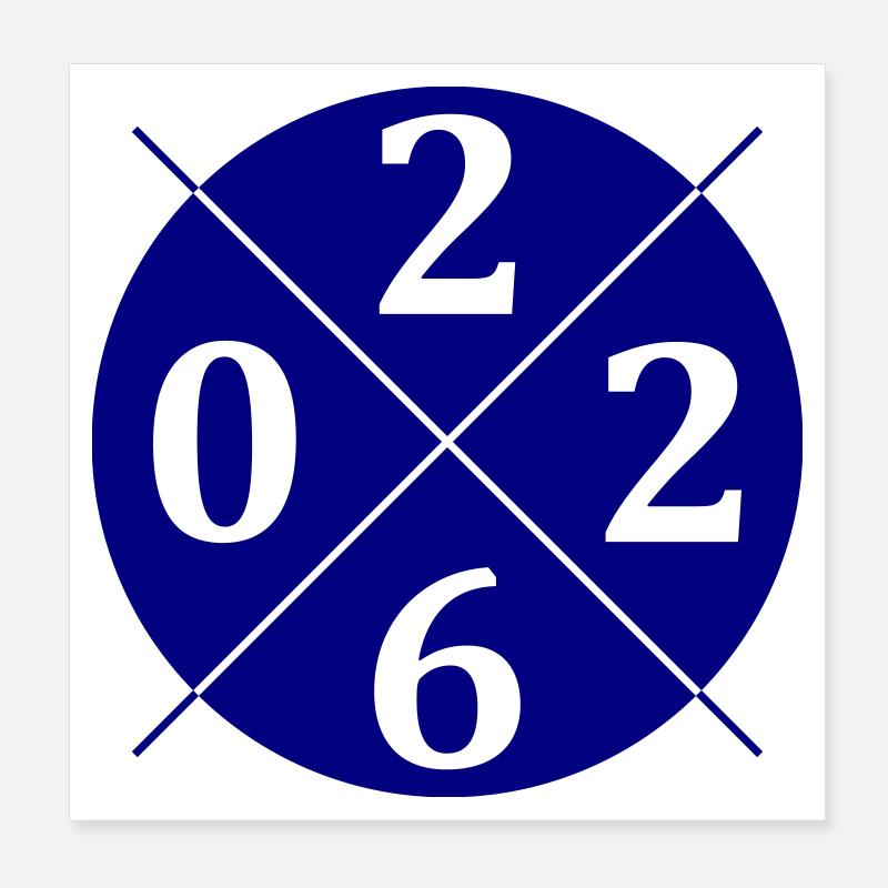 2026 Circle Poster 8" x 8" (20x20 cm)