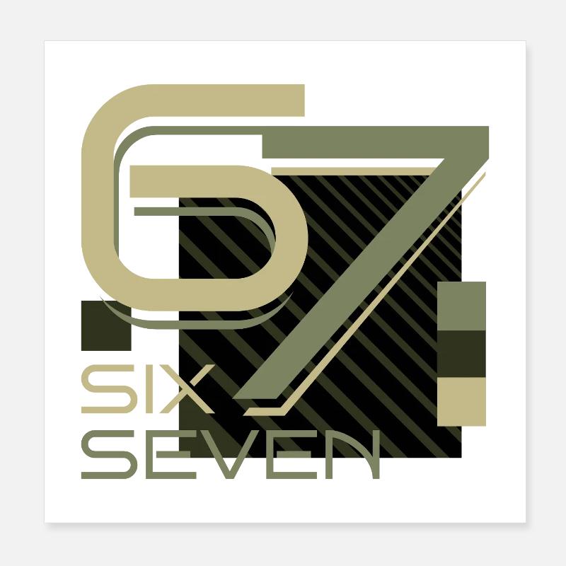 SixSeven Poster 20 x 20 cm