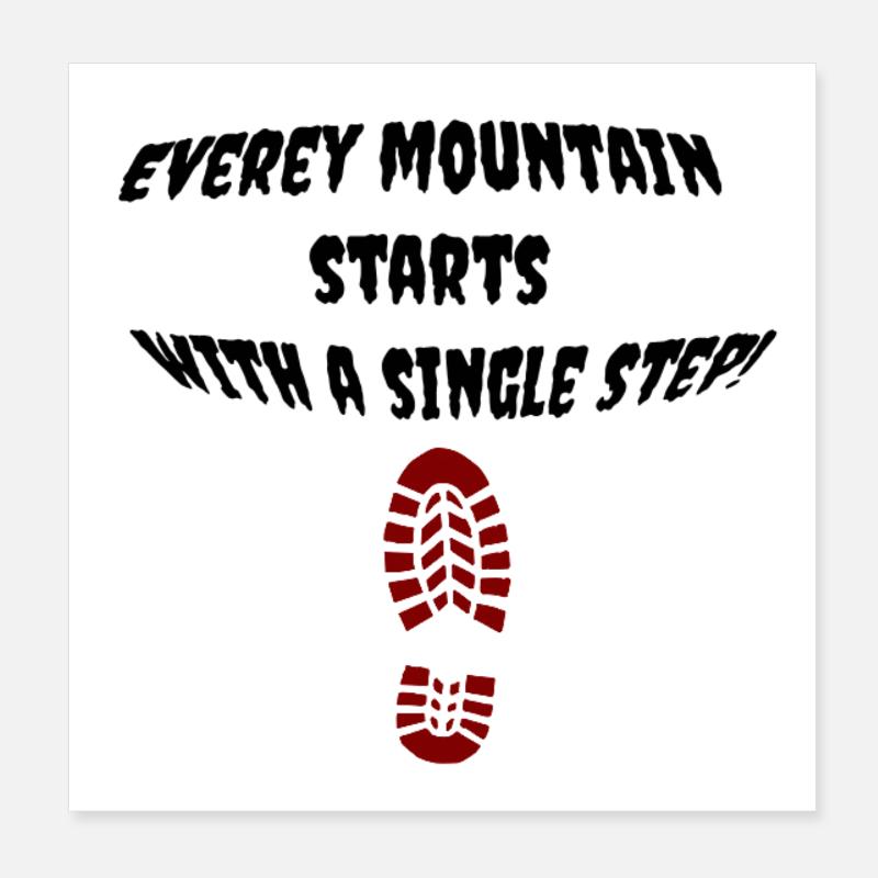 first_step Poster 20x20 cm