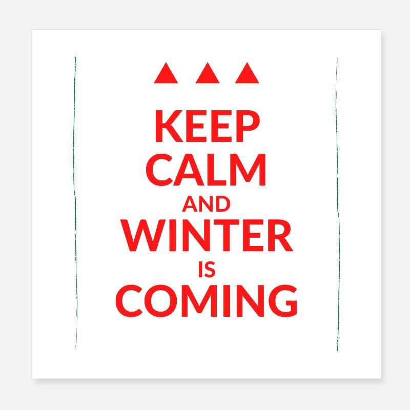 Keep Calm W is C Poster 8" x 8" (20x20 cm)