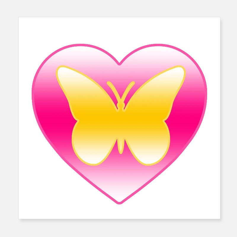 Butterfly Poster 8" x 8" (20x20 cm)
