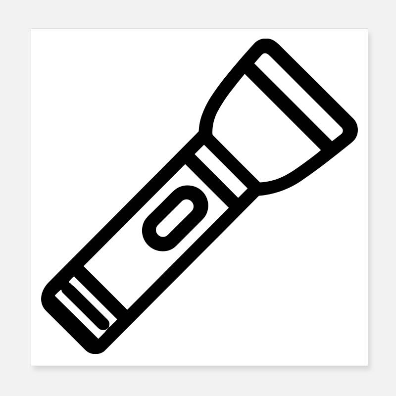 Flashlight Poster 8" x 8" (20x20 cm)