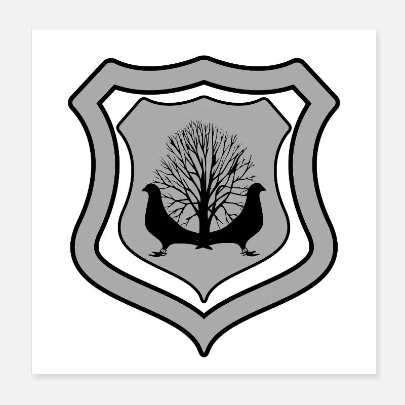 Colombes Poster 20 x 20 cm