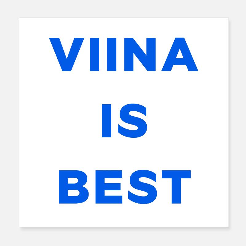 LA VODKA, C’EST LE MEILLEUR Poster 20 x 20 cm