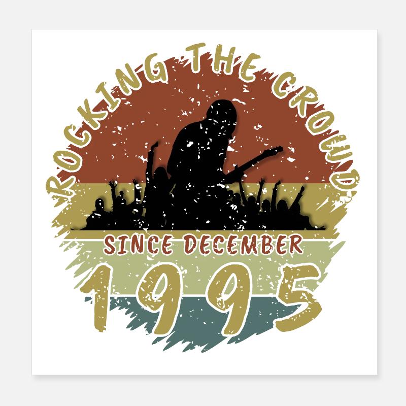 30. Geburtstag Rocking the crowd GIT 12/1995 Poster 20x20 cm