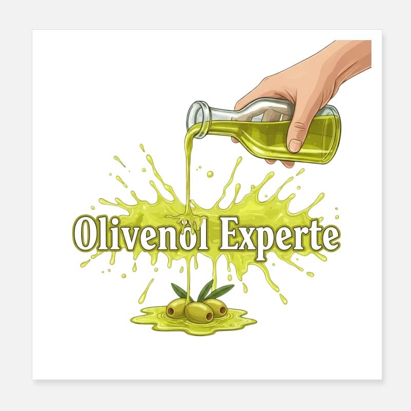 Expert en huile d’olive Poster 20 x 20 cm