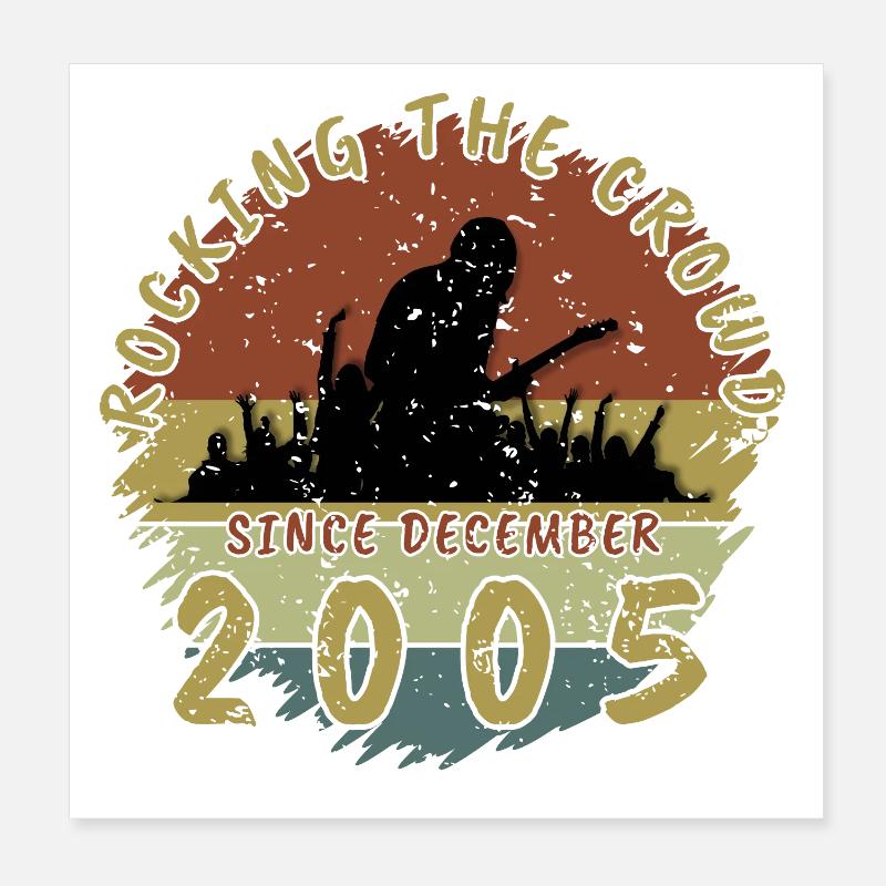 20th Birthday Rocking the crowd GIT 12/2005 Poster 8" x 8" (20x20 cm)
