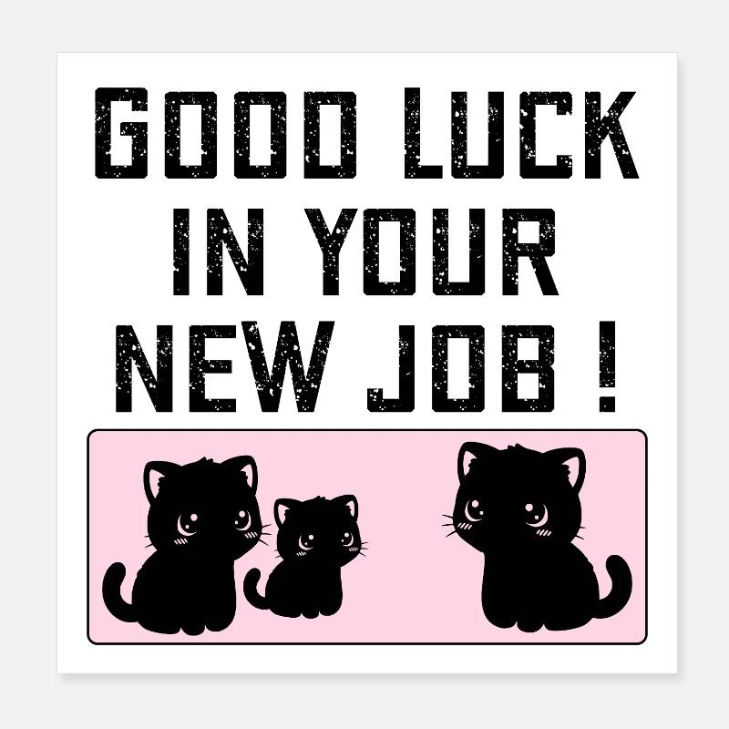 Compagnie d’adieu Bonne chance Poster 20 x 20 cm