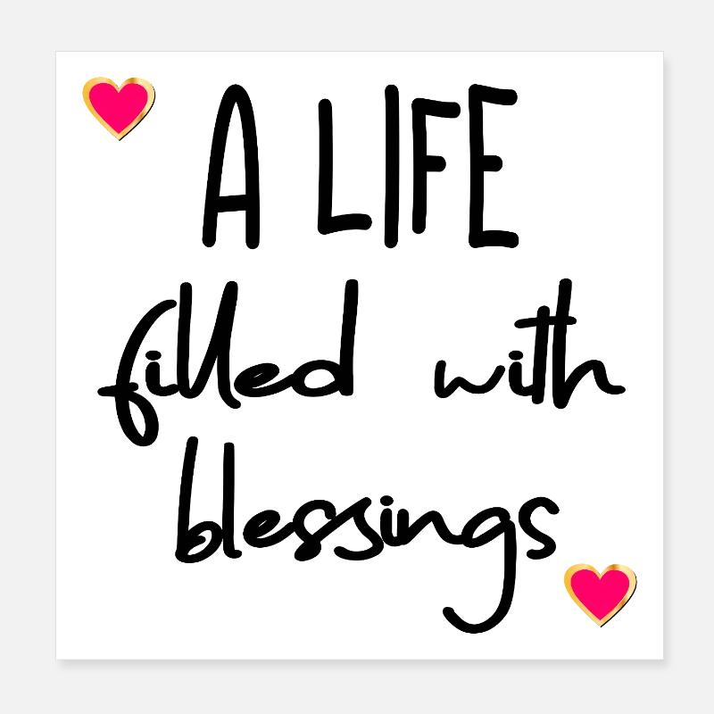 Kirchenreligion Liebesherz Poster 20x20 cm