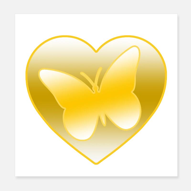 Butterflies Poster 8" x 8" (20x20 cm)
