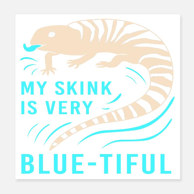 Eidechse Poster 20x20 cm