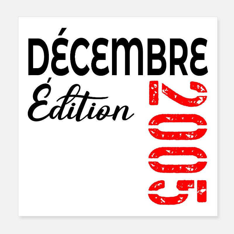 December 2005 Anniversary Edition Poster 8" x 8" (20x20 cm)