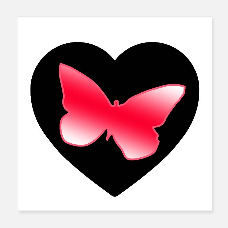 Schmetterlinge Poster 20x20 cm