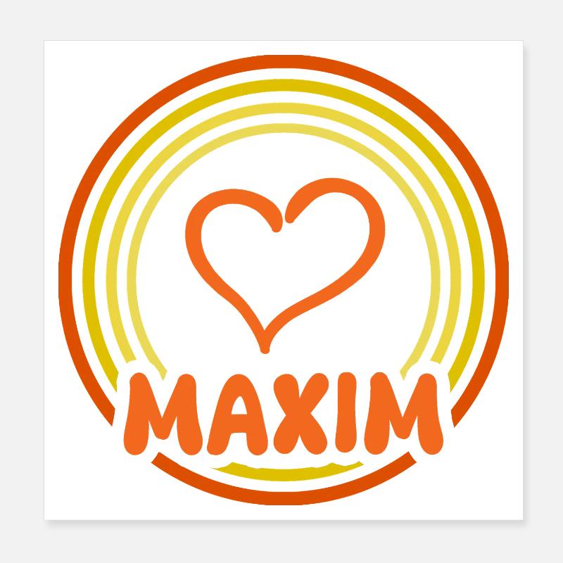 Maxim Poster 20x20 cm