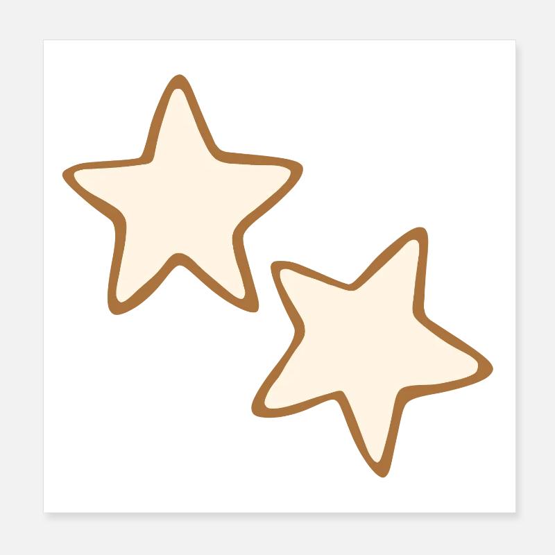 Biscuits Cinnamon Star Poster 20 x 20 cm