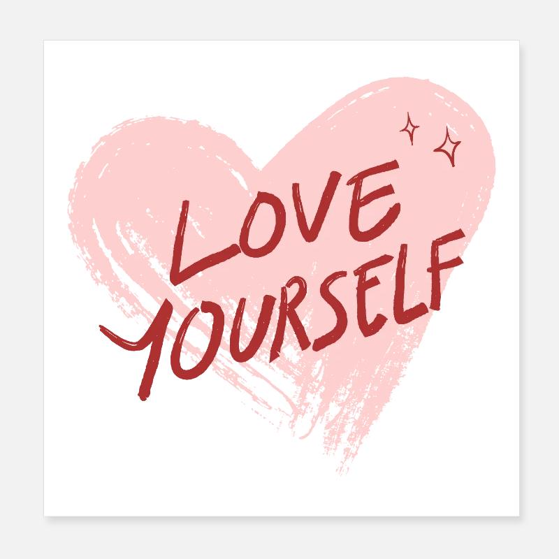 Love Yourself Poster 20x20 cm