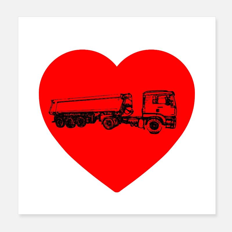 camion Poster 20 x 20 cm