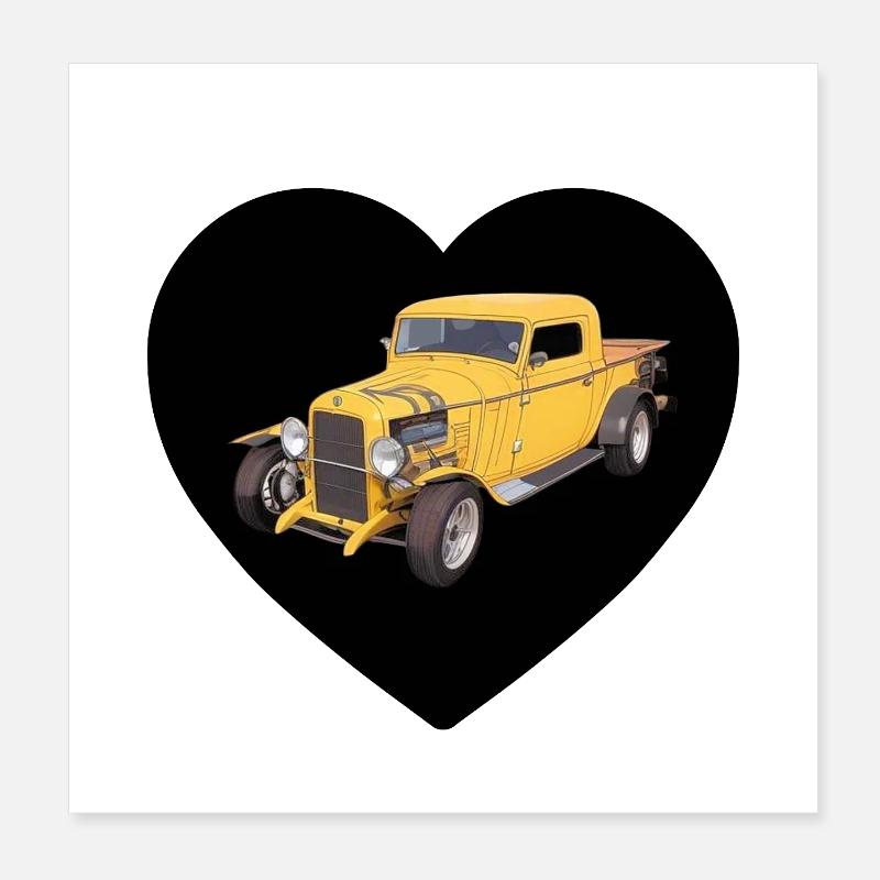 Autos Poster 20x20 cm