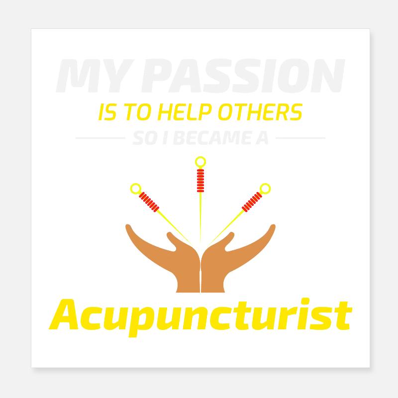 Licensed TCM Practitioner Expert Dedicated  Poster 8" x 8" (20x20 cm)