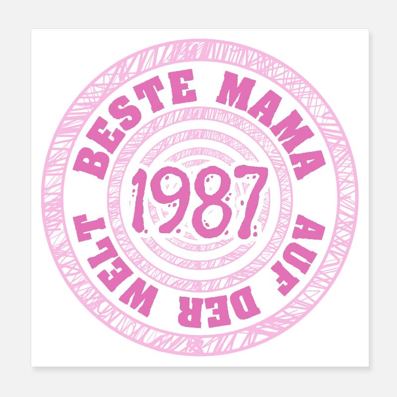 1987 Poster 20 x 20 cm