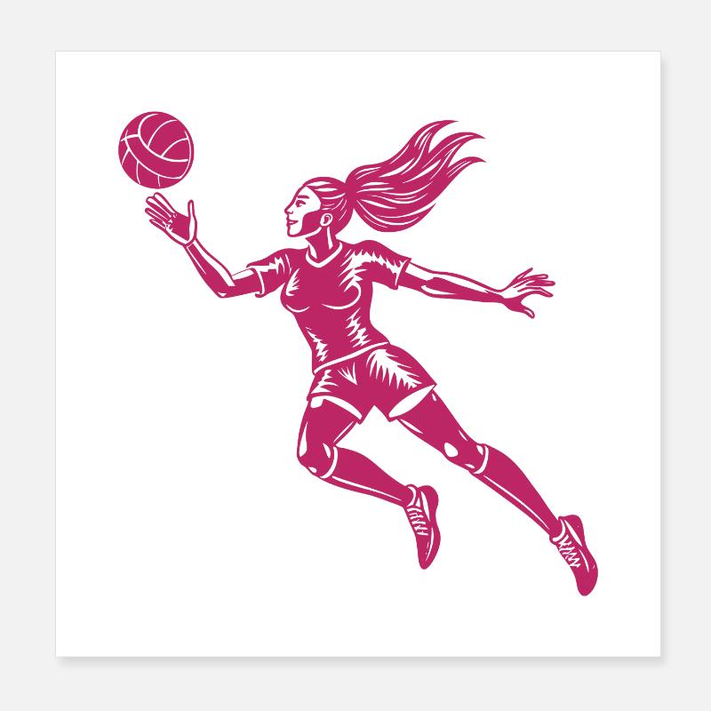 Joueuse de volley-ball Poster 20 x 20 cm