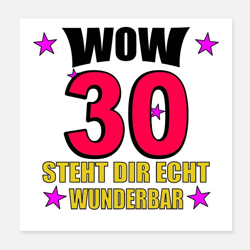 Steht Dir Echt Wunderbar Poster 20x20 cm