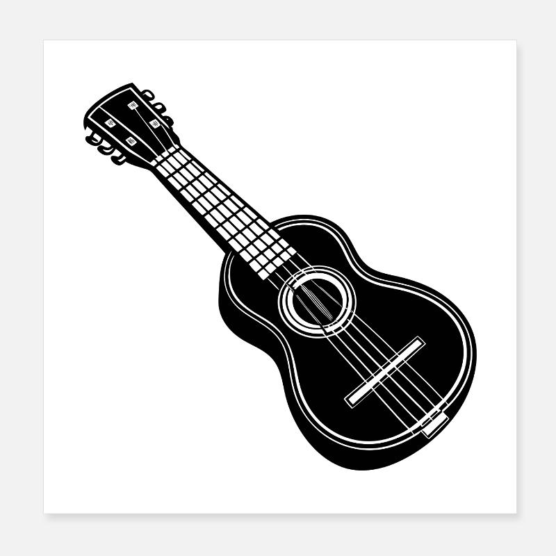 Ukulélé Poster 20 x 20 cm
