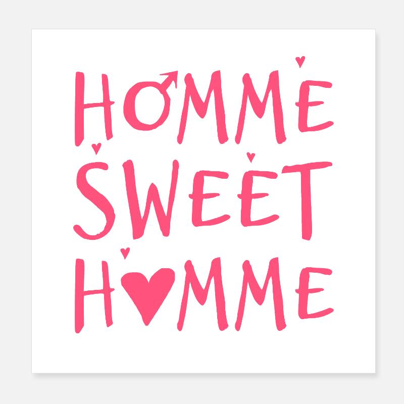 MANN, SÜSSER MANN! Poster 20x20 cm