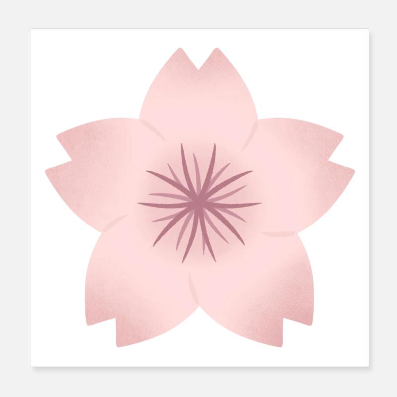 Rouge Kirschblüte Poster 20x20 cm