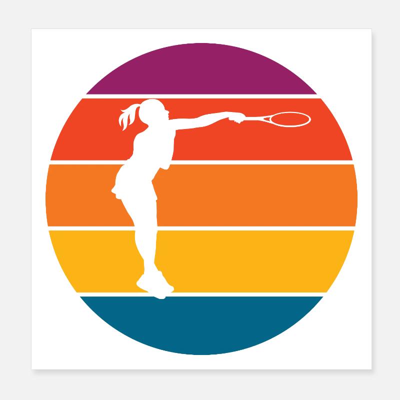 tennis Poster 20 x 20 cm