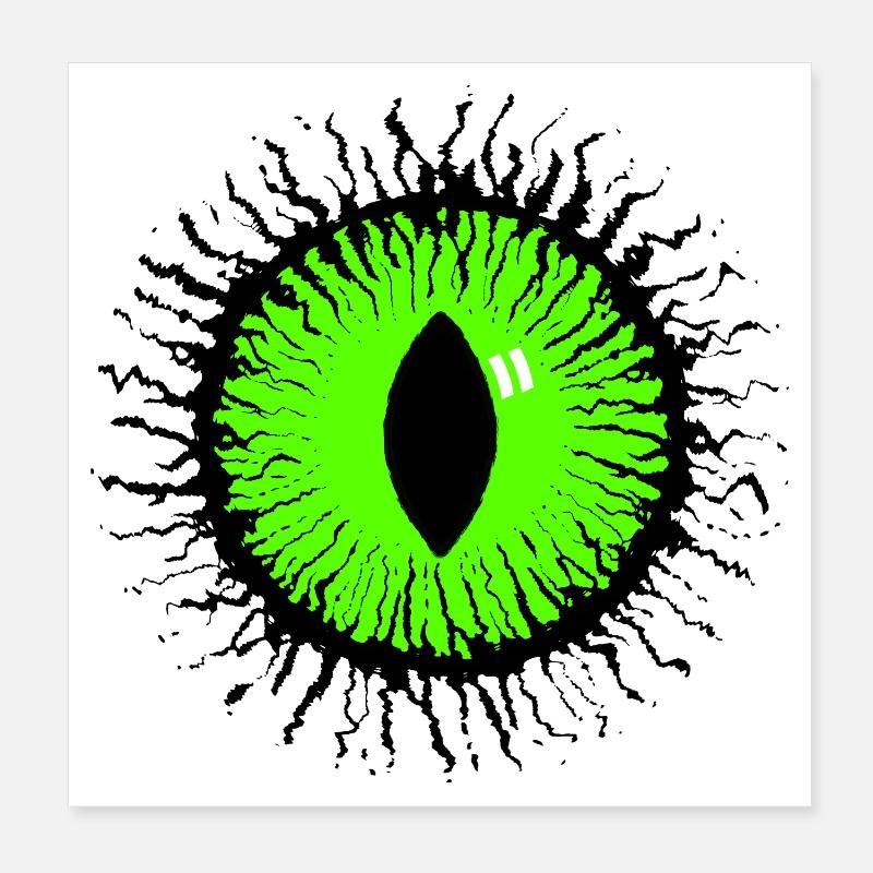 Eye Monster Poster 8" x 8" (20x20 cm)