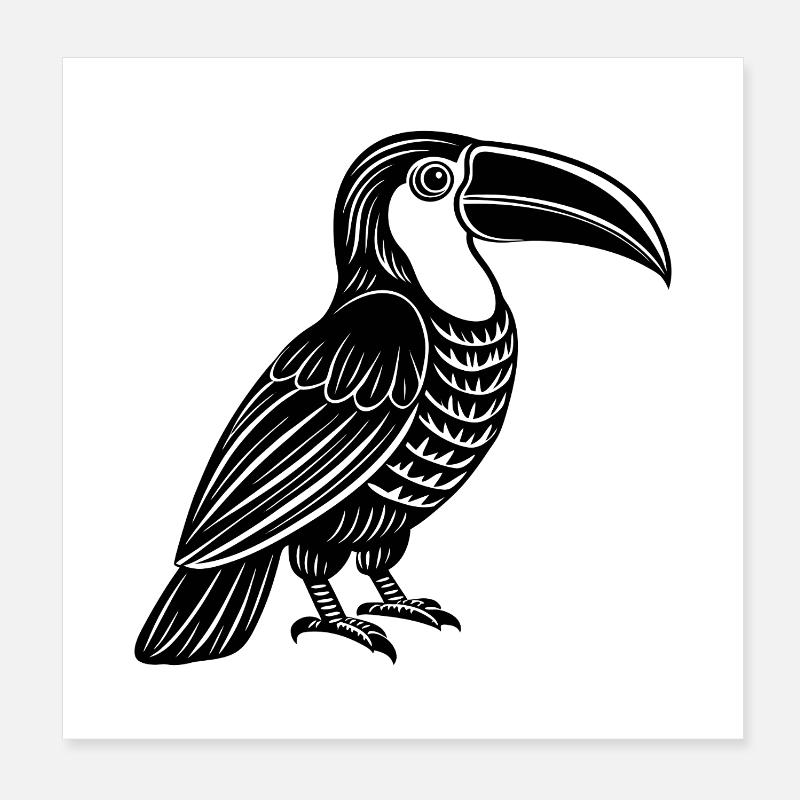 Toucan Poster 20 x 20 cm