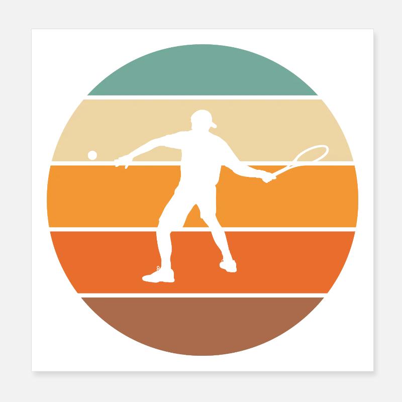 Tennis Poster 20x20 cm