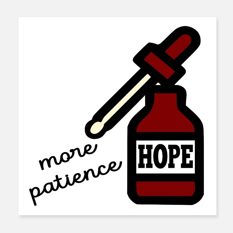Espoir Patience Poster 20 x 20 cm