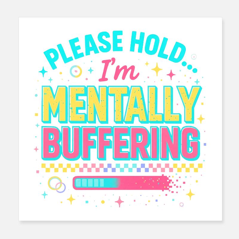 Tampon mental Poster 20 x 20 cm